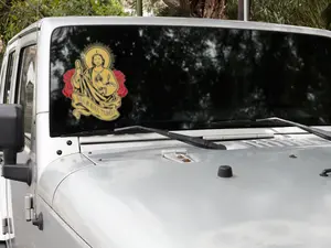 San Judas Tadeo Car Window Decal, Glass, Ceramic, Plastic, Metal, Wood Safe.