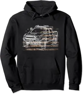 Adventure 101 Tacoma Hilux Pickup Desert Camo Flag Pullover Hoodie - Hufsakha Shop 55B09R6TXBSG