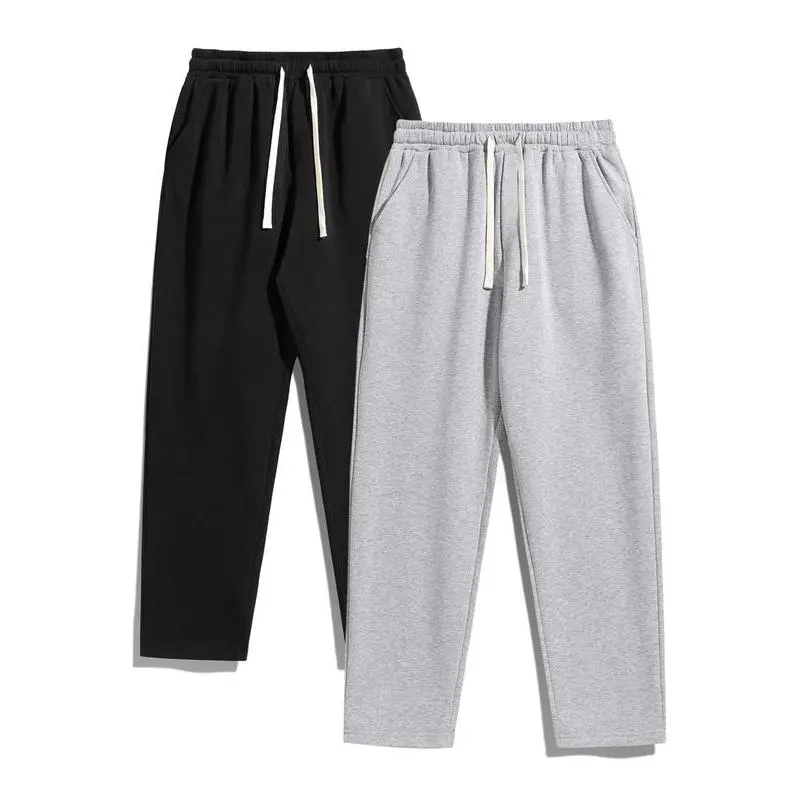 Men's Baggy Jogger Trousers - Loose-Fit Street Style Sweatpants with Drawstring, Elastic Waistband, Autumn-Winter Casual Men's Clothing for Everyday Comfort, Street Style Joggers