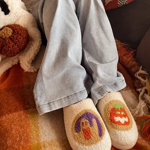 Nostalgic Halloween Cookie Slippers Women