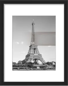 11x14 Picture Frame – Display 8x10 with Mat or 11x14 Without Mat, Wall Hanging Photo Frame, Black, 1-Pack – Vertical & Horizontal Display Options