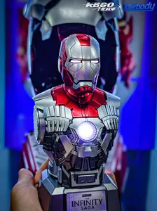 Collectible Iron Man MK5 Pressure-relief Bust w/ Bluetooth Speaker  The first dual 5W speaker bust w/ bluetooth speaker  Magnetic head sculpt