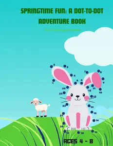 Springtime Fun: A Dot to Dot Adventure Book: Connect the Dots to Springtime Fun