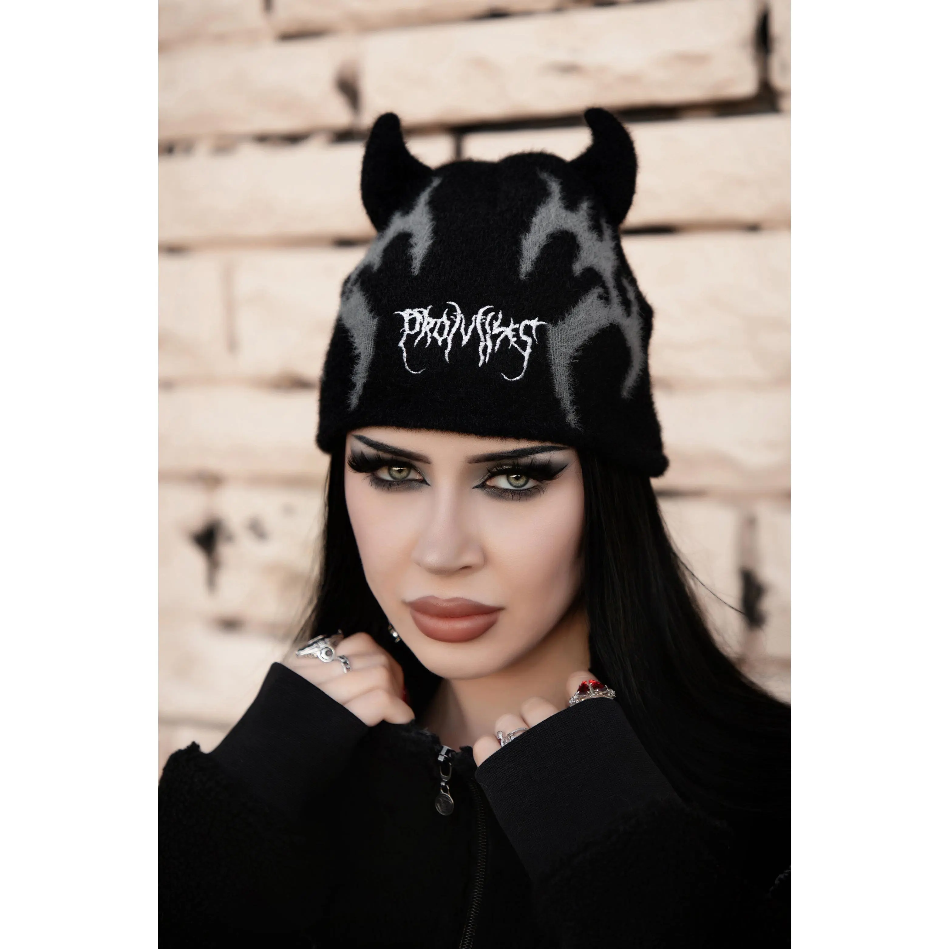 Tribalmetal Horn Beanie