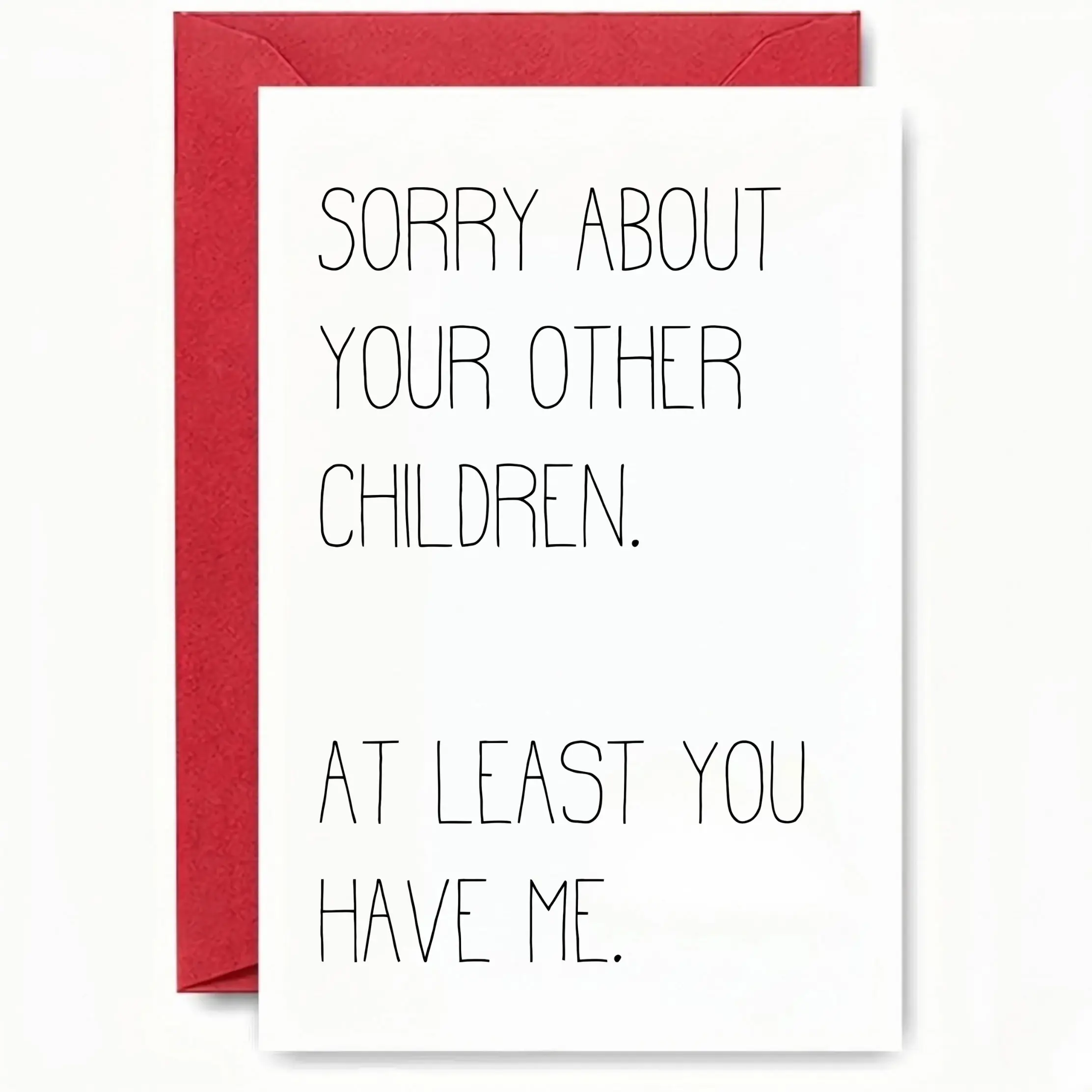 Funny Father’s Day Card for Dad, Sorry About the Other Kids Joke, Hilarious Dad Greeting Card, Humorous Gift for Father, Funny Birthday Card for Dad, Gag Card with Envelope - Squirrel Corner