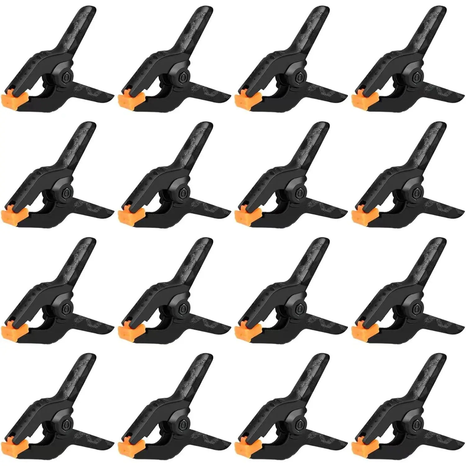 16 Pack Small Spring Clamps, 3.5 Inch Heavy Duty Clamps  Backdrop Stand, Plastic Clips  Crafts and Backdrop Clips  Crafts, Woodworking, Photography, Outdoor