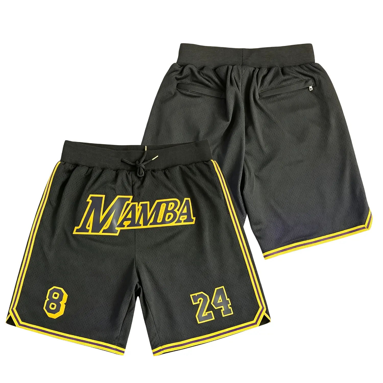 Men's sporty summer shorts featuring a sweatpants pocket design and an elastic waistband ideal for fitness and marathon training. Dual-layer lining provides added support. Premium active moisture-wicking mesh shorts suitable for sports and fitness exerci