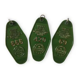 Valley Street Motor Lodge Metal Keychain