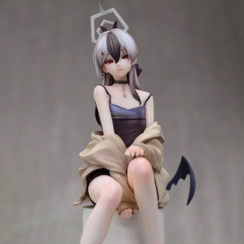 Anime Character Collectible - Adult Theme PVC Statue, Japanese Sitting Pose Figurine for Gamers, Durable Decorative Piece for Collectors, Perfect Gift for Ages 18+