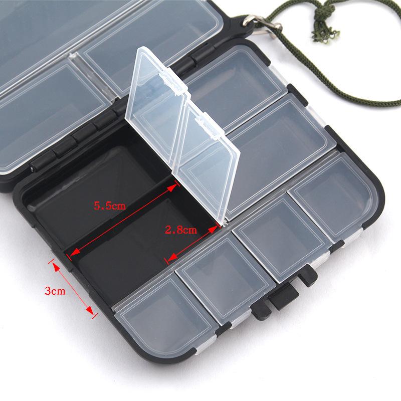 Ultimate Pocket-Sized Organizer! Multi-Compartment Box with Secure Snap Lid & Wrist Strap. Never Drop Your Fishing Hooks & Jigs Again!