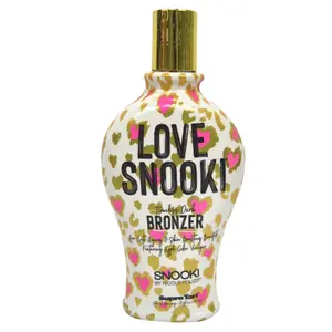 Love Snooki Timeless Dark Bronzer Tanning Bed Lotion 12 oz, Tanning Accelerator for Outdoor Sun Tan or Indoor Tanning Beds