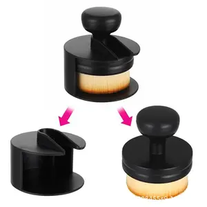 Car Tire Gloss Applicator, Vegan Tire Shine Brush with Stand, Car Detail Cleaning Tool, Japanese High-End Nail Push-Pull Dust Brush, Car Detailing Brushes, Detailing Products