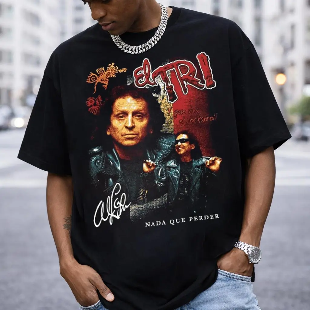 El Tri Shirt Adult MEDIUM Black Mexico Band Tee Y2K Inspired T-Shirt – Must Have Tee for Music Fans HGE07801