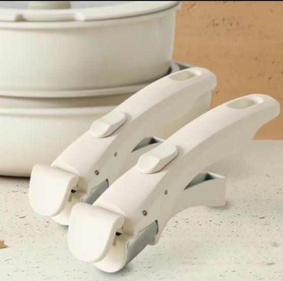 Cookware Replacement Handle 2PC, Detachable Cookware Replacement Handle, Non-slip, Heat-Resistant Handle