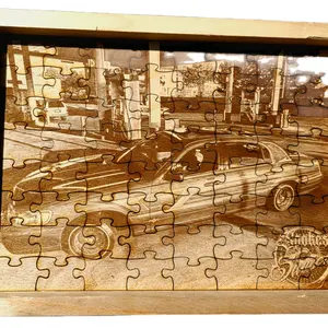 Custom wood engraved puzzles Decor Frames Photo Wooden