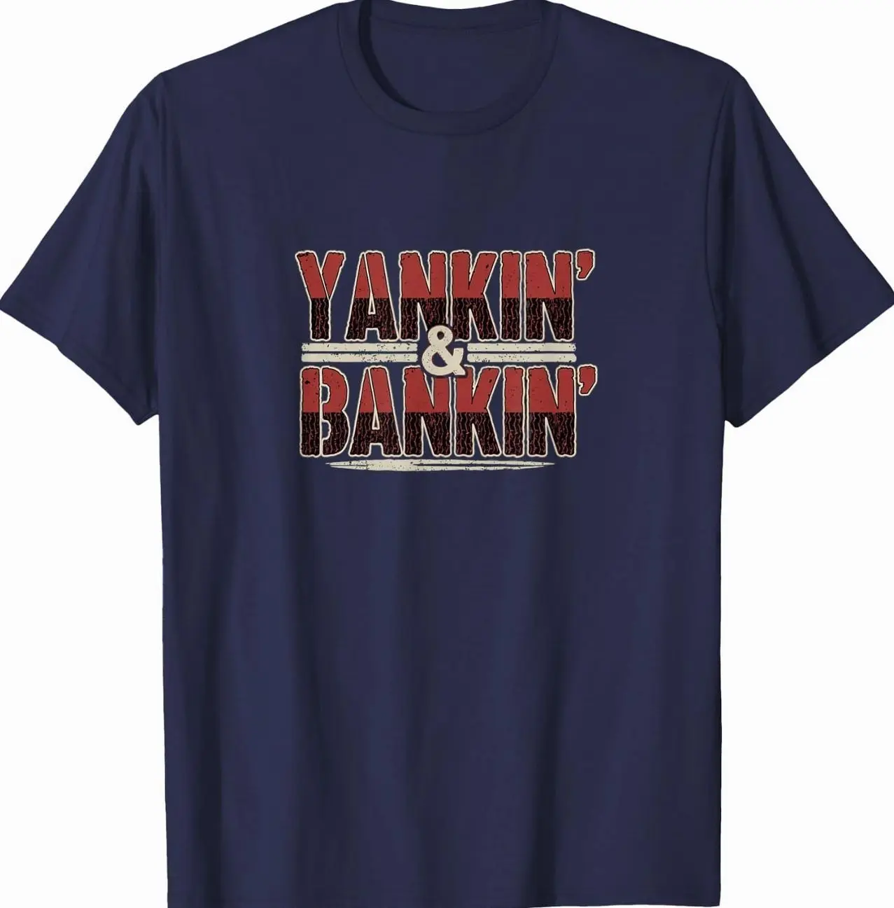 Women's Casual Classic Cotton Short-Sleeve T-Shirt, Menswear-Inspired Funny "Yankin and Bankin Go Max" Driving Tee NV4