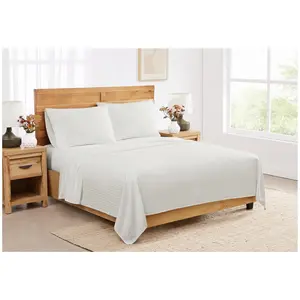 Royal Velvet Signature Dobby Stripe 4 Piece CalKing Sheet Set