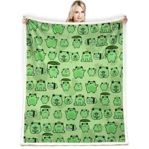 Frog Blanket - Soft & Cozy Throw for Couch, Sofa, Bed & Home Decor - 50x60 Inch, Lightweight & Warm