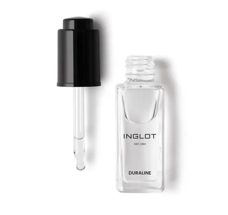 INGLOT Duraline Eyeliner Sealant & Makeup Mixing Liquid Clear 9 ml | Turns any eyeshadow into water-resistant liquid eyeliner; prolongs makeup durability; fragrance- and alcohol-free