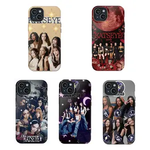 KATSEYE Phone Case, Trendy Stylish Fan Merch Design, Tough Shockproof Protective Cover, Compatible with iPhone 11-17 Pro Max/Plus and Samsung Galaxy S21-S25, Gift for Fans