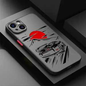 JDM Sports Cars Comic Phone Case for iPhone 17,16,15,14,13,12,11,Pro,Max,Plus Phone Cover, It Is An Excellent Choice As A Gift.