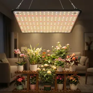 Grow Light, Grow Lights For Indoor plants, Hanging Plant Growth Lamp, Full Spectrum LED Grow Light Panel for Indoor Plants & Greenhouse, Low Heat Energy Saving Plant Lights for Growing, Easy Installation with Hanging Kit for Bedroom Living Room Office