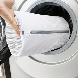 360° Protection Mesh Shoe Wash Bag - Reusable Durable Sneaker Laundry Bag with Zipper 1pcs