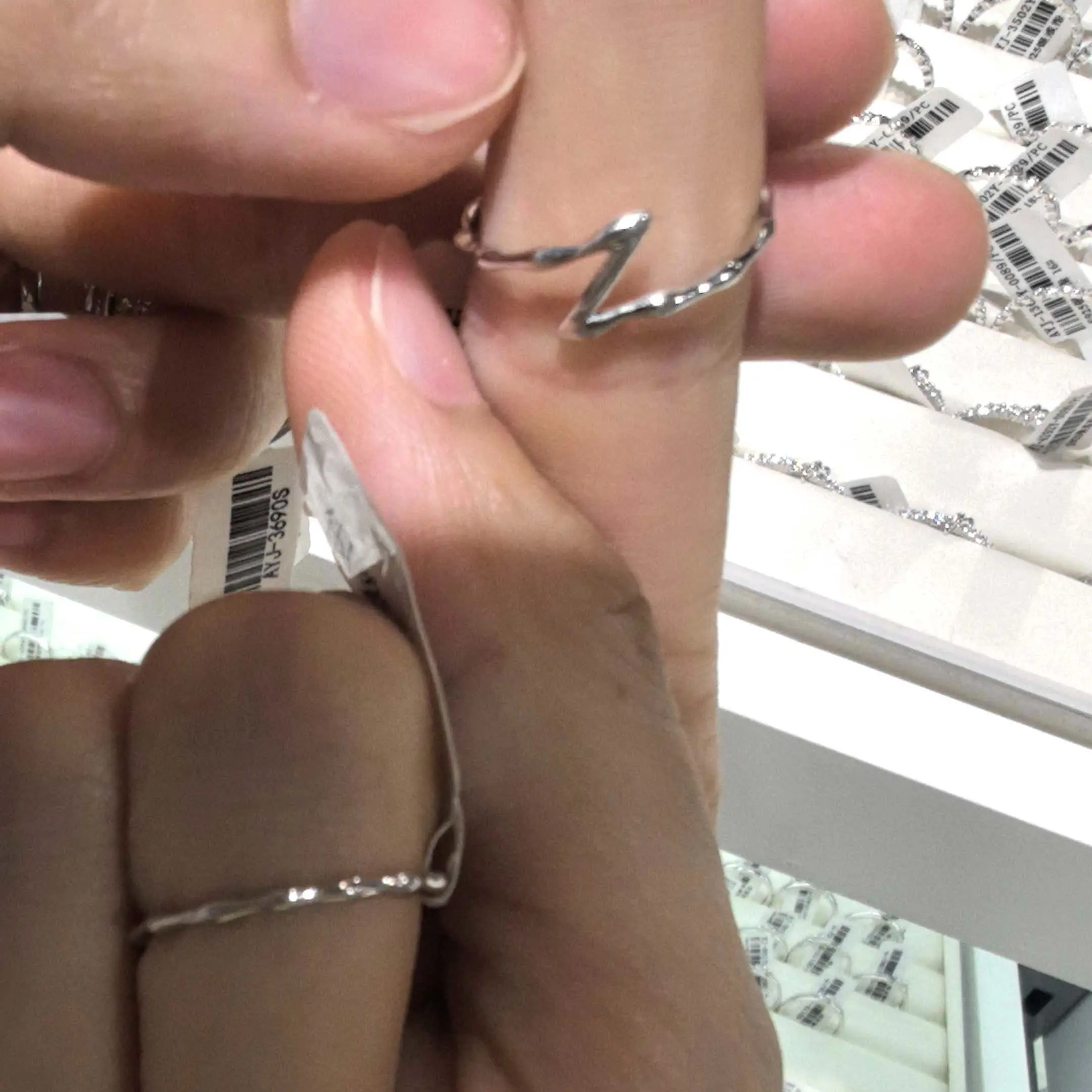 Elegant Simple Artificial Gemstone Fashion Rings, Jewelry Accessories & Derivatives