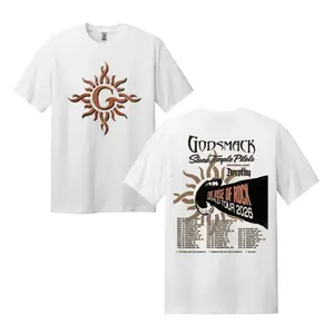 Godsmack The Rise of Rock Tour 2026 T-Shirt – Rock Band Concert Graphic Double Sided World Tour Fan Shirt USA 