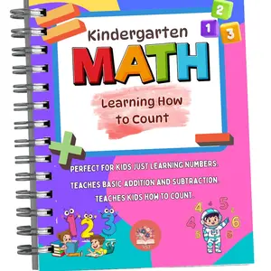 VSJ kinder Math Book by Vanessa Sapphire James - Ideal for Young Learners Teaching Numbers Counting Writing Adding Subtracting Early Math Education