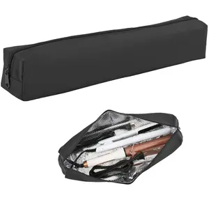 Professional Hot Hair Tools Organizer Bag Portable Travel Heat Resistant Storage Case Pouch for Curling Irons Flat Irons Hair Straightener and Styling Tools 17.7" x 3.2"x 3.2"