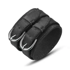 Vintage Wide Leather Bracelet