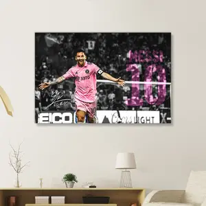 LIONEL MESSI Football Legends Art, Motivational Wall Art, Messi Signature Poster, Printable Wall Art, Sport Home Decor, Ready to Hang Gift