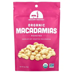 Mavuno Harvest Organic Macadamias, Roasted, 4 oz (112 g)