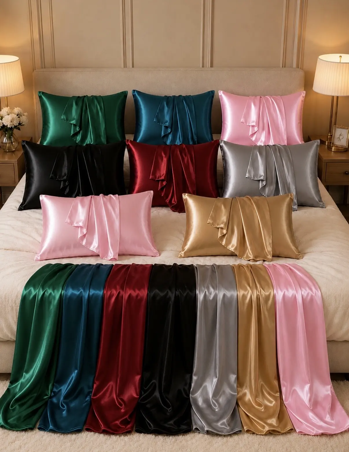 PrimeSilk Luxury Satin Pillowcase for Hair & Skin - Cooling, Soft & Silky Pillow Cover