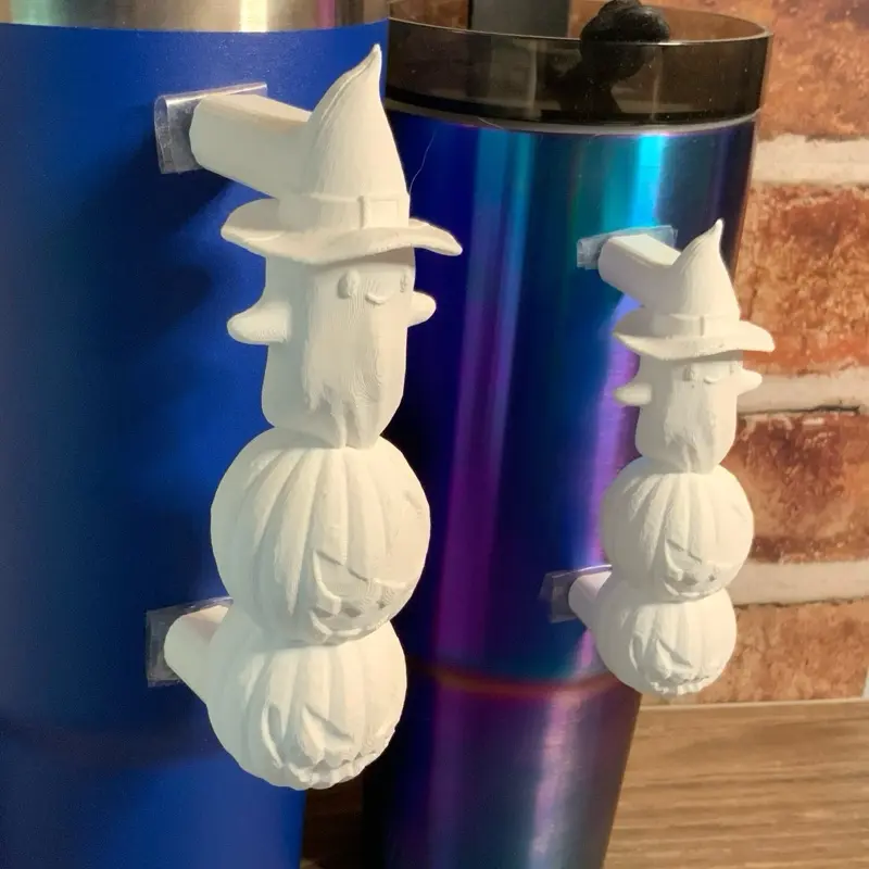 Custom Witch Ghost-Pumpkin Tumbler Handle, Compatible with Resin-Epoxy Tumblers