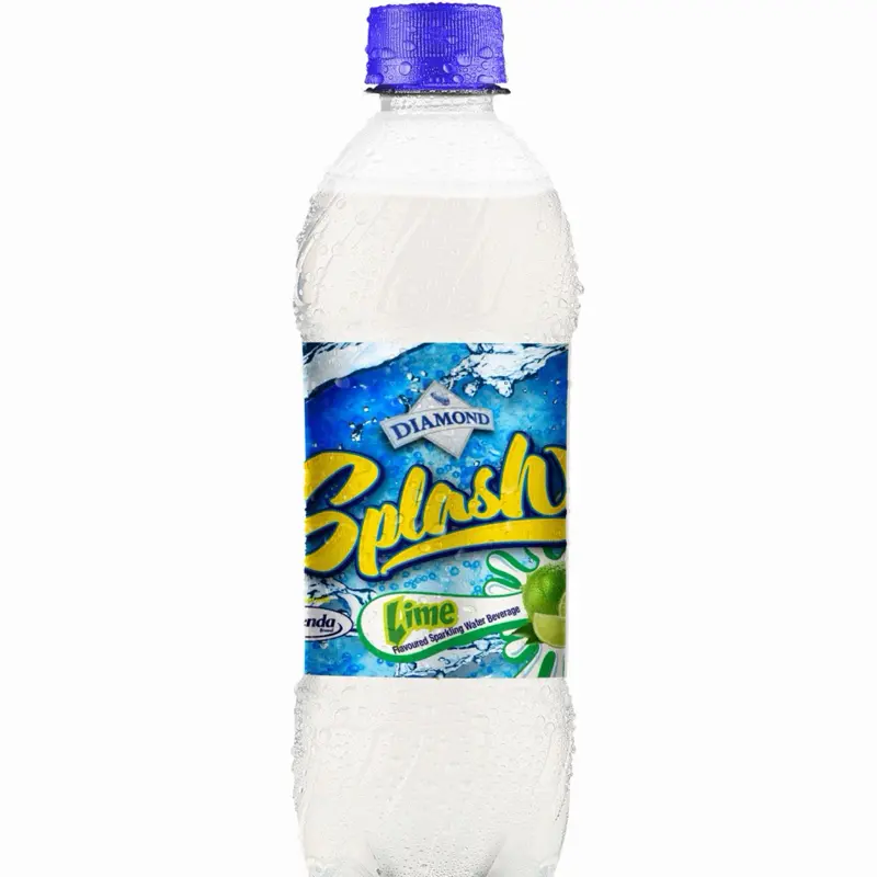 Guyana's Diamond Splash Lime Sparkling Water 591mL