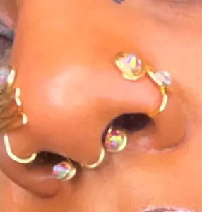 Crystal Faux Nose Septum
