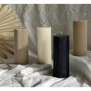 Ribbed Pillar Candles candle magic