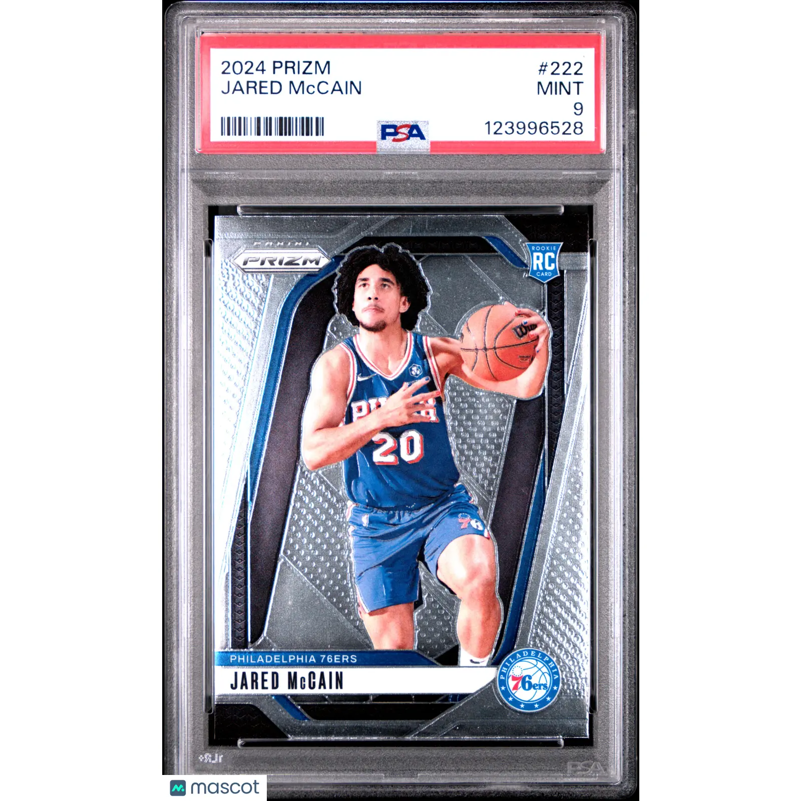 2024 Panini Prizm Jared Mccain #222 PSA 9 RC
