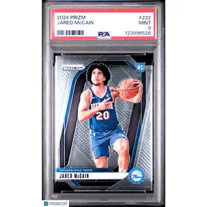 2024 Panini Prizm Jared Mccain #222 PSA 9 RC