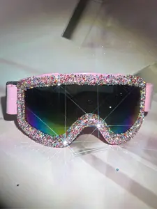 Sporty Skiing Goggles with Four Breathable Holes, Outdoor Windproof Goggles for Skiing, Motorcycle Riding, Skiing Accessories