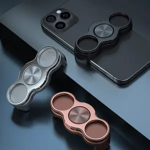 360 Rotation Finger Ring Stand for Phone Dual Loop Folding Mobile Holder Desktop Clip Lazy Bracket