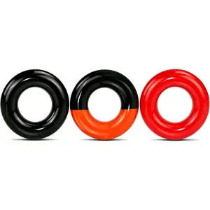 Golf Swing Weight Rings (3-Pack) - Donut-Style Weighted Warm-Up Accessories for Drivers, Irons & Woods