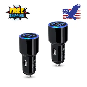 USB Car Charger, 2Pack 4.8A Fast Charging Dual Port