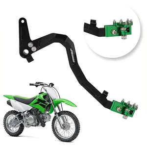Motorcycle Rear Brake Pedal, Folding Dirt Bike Rear Brake Lever, CNC Forging Aluminum Alloy Brake Pedal for KLX110 KLX110L 2010-2024