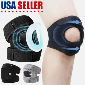 Knee Brace Support Neoprene Patella Stabilizing Compression Straps Adjustable for Enhanced Stability and Comfort