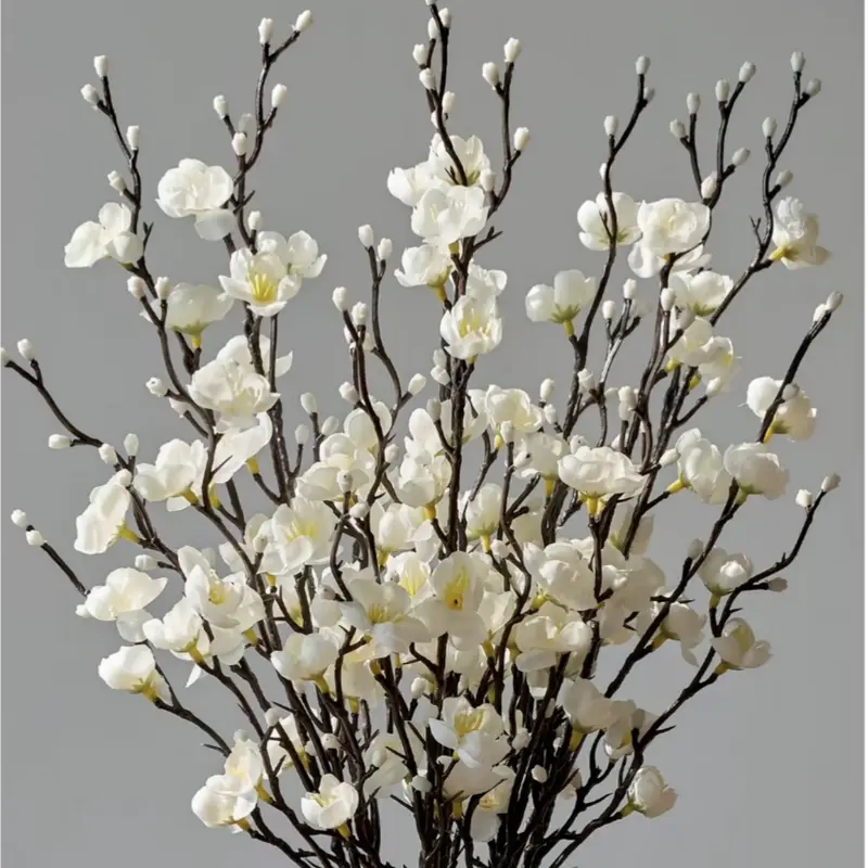 Super Realistic Long Stem Silk Faux Flowers (12/24pc 21.7" Room Fill) - Elegant Bouquet, Stems Decor, Tabletop Accent, Artificial Plants, House Entryway Decor, Wedding Supply, Floral Gift for Moms