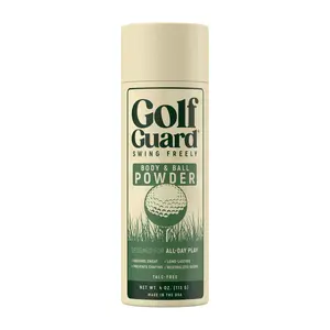 Golf Guard Anti-Chafe Body Powder for Men – Sweat-Absorbing Golf Powder for Athletes – Talc-Free, Soothing Formula with Zinc Oxide & Kaolin Clay – Long-Lasting Protection, 4 oz Gentle