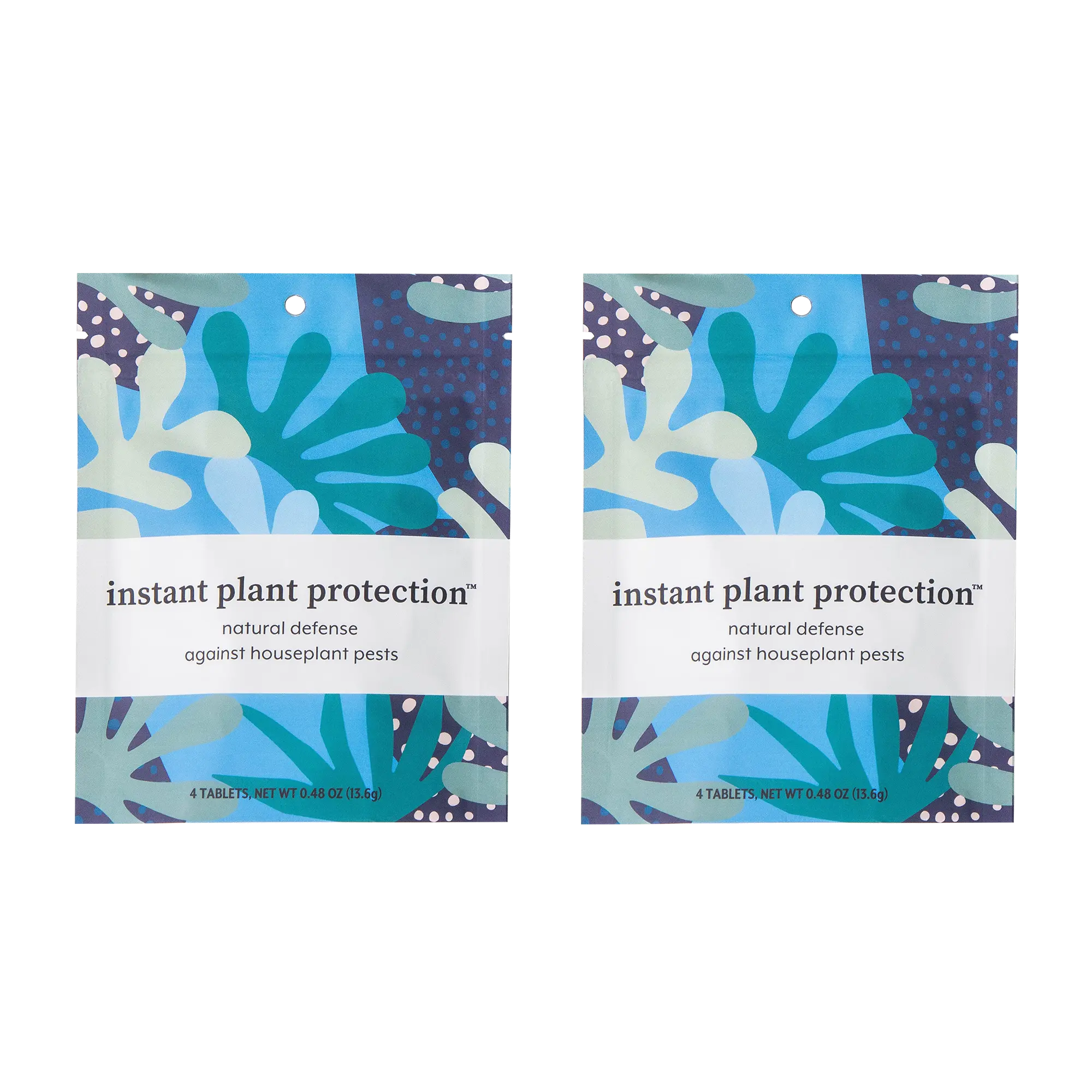 (2) Instant Plant Protection 4-Tablet Pouch Bundle - Insect Repellent for Houseplants and Indoor Gardens